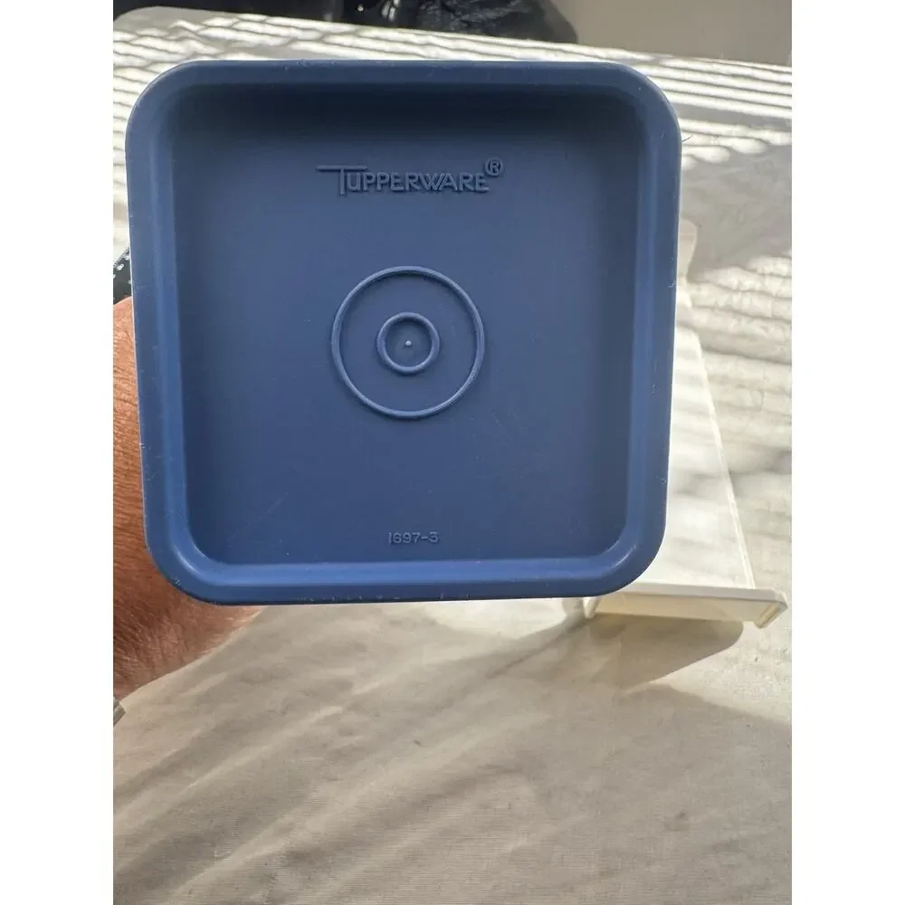 Vintage Tupperware Modular Mate Canister Container W Lid Insert Speckled USA